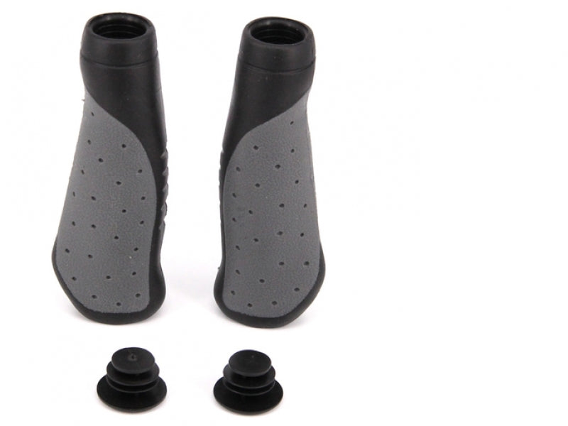 TKX ergonomische handvatten rubber grijs zwart 136,5 mm 175 g