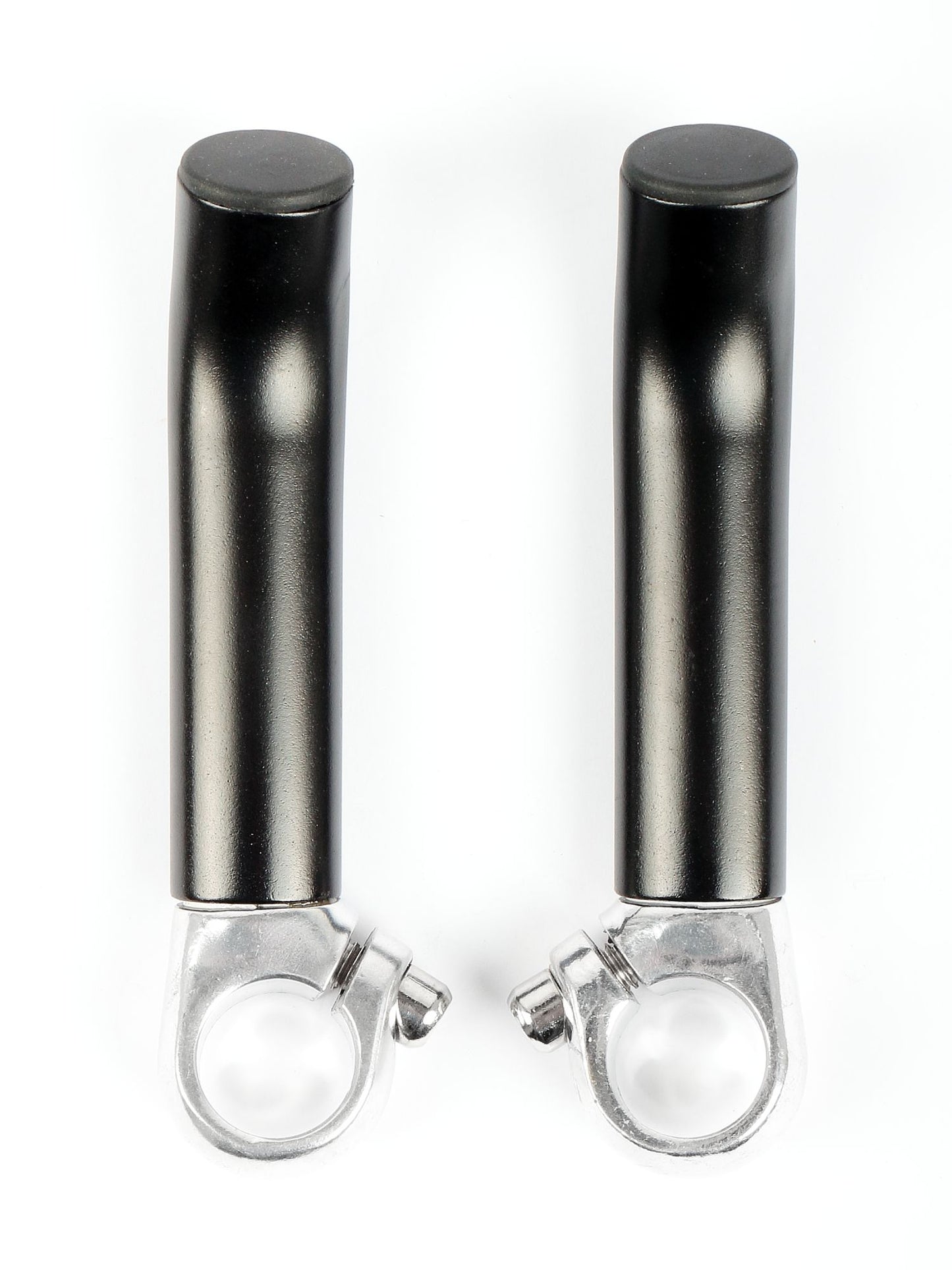 Kalloy bar ends aluminium gebogen zwart 120 mm voor MTB en trekkingfietsen