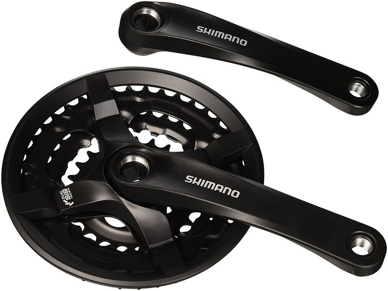 Shimano Tourney FC-TY501 crankset OEM zwart 170 mm 48/38/28T met kettingbladbeschermer