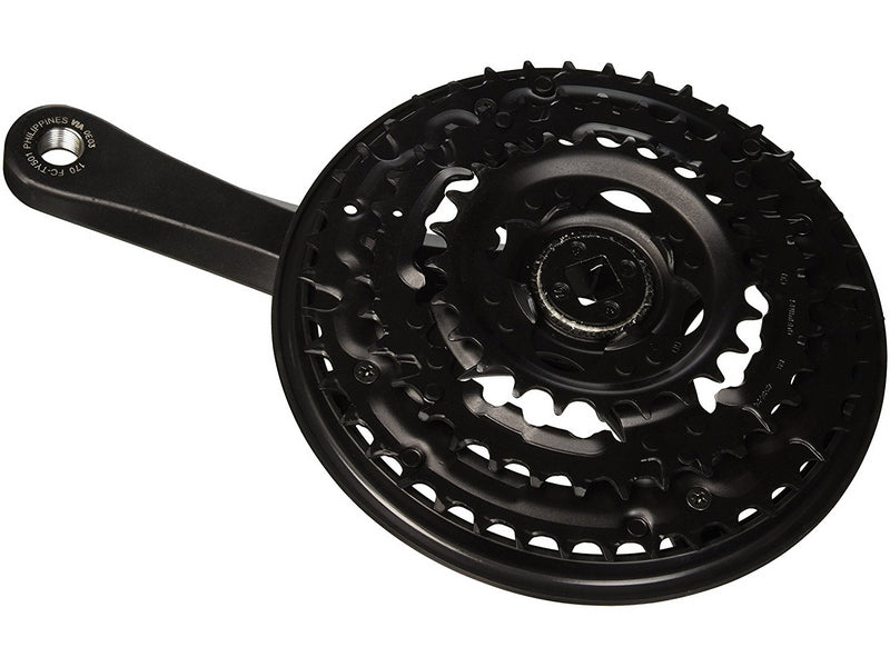 Shimano Tourney FC-TY501 crankset OEM zwart 170 mm 48/38/28T met kettingbladbeschermer