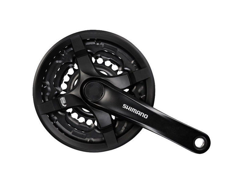 Shimano Tourney FC-TY501 crankset OEM zwart 170 mm 48/38/28T met kettingbladbeschermer