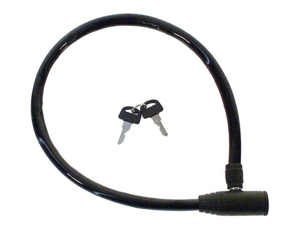 M-Wave kabelslot zwart 600 mm met 2 sleutels