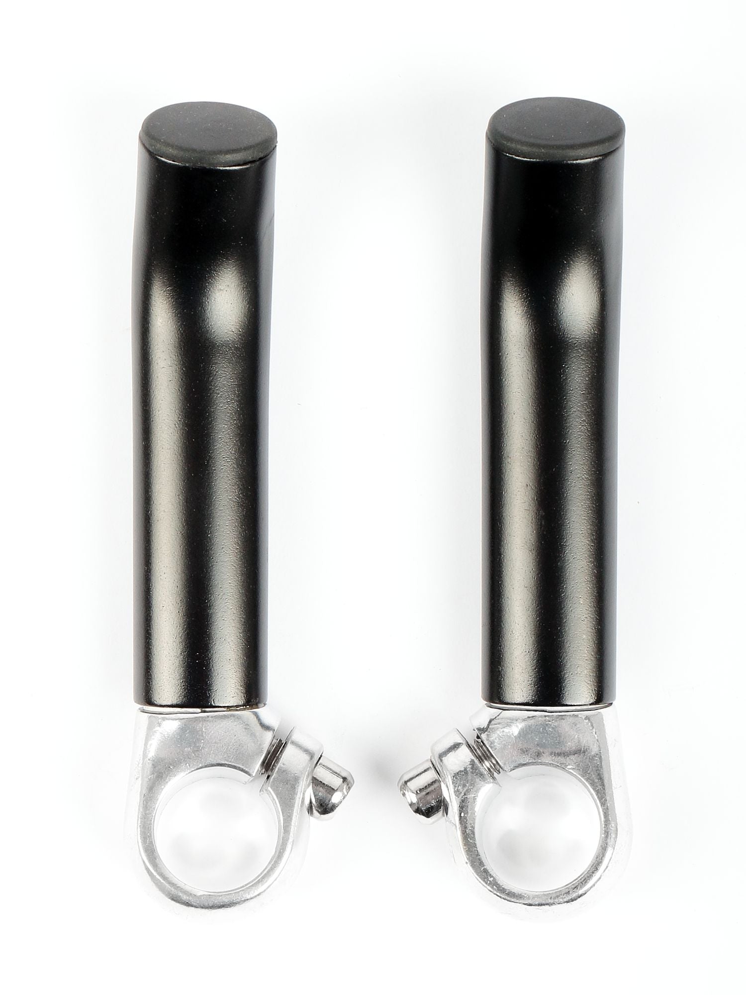 Kalloy bar ends aluminium gebogen zwart 120 mm voor MTB en trekkingfietsen