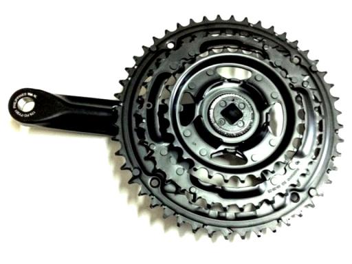 Shimano Tourney FC-TY501 crankset OEM zwart 170 mm 48/38/28T zonder beschermkap
