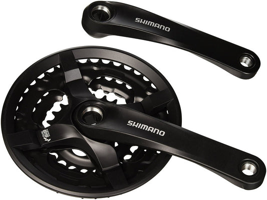 Shimano Tourney FC-TY501 crankset OEM zwart 170 mm 48/38/28T met kettingbladbeschermer