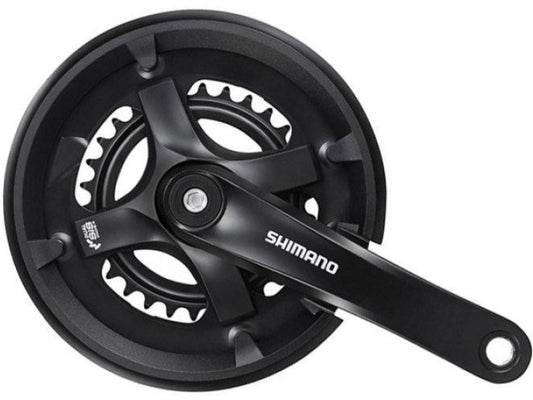 Shimano Tourney FC-TY501-2 crankset zwart 170 mm 46/30T met kettingbladbeschermer