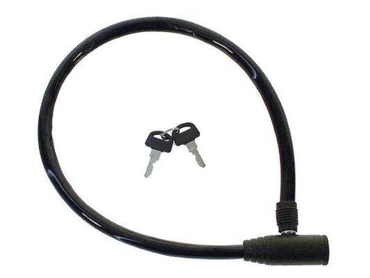 M-Wave kabelslot zwart 600 mm met 2 sleutels