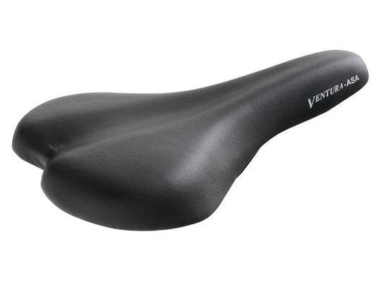 Ventura ASA sportzadel zwart 262×142 mm lichtgewicht 282 g met stalen rails