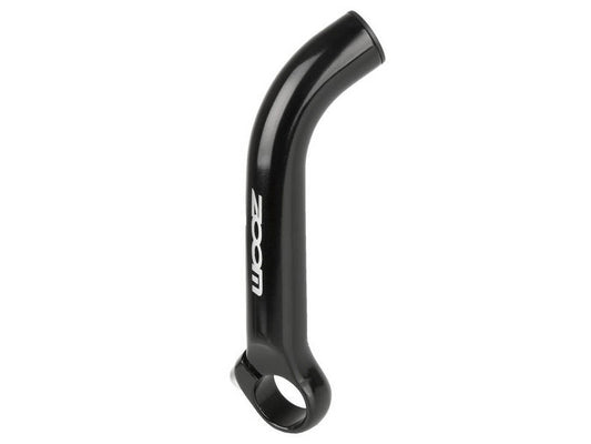Zoom 3D bar ends aluminium gebogen zwart glans voor MTB en trekkingfietsen