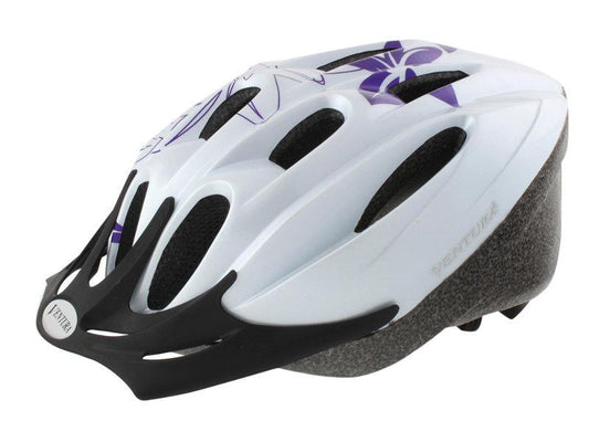 Mighty HELM fietshelm White Flower maat L 58–62 cm wit met bloemen